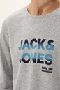 JACK & JONES-Ανδρική φούτερ μπλούζα JACK & JONES 12210869 JCOSETH γκρι